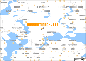 map of Nossentiner Hütte