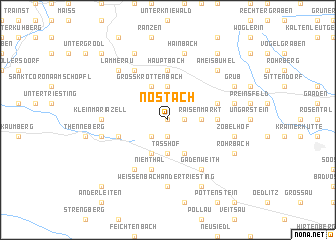 map of Nöstach