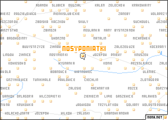 map of Nosy Poniatki