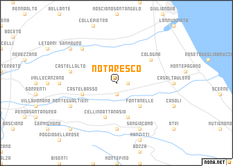 map of Notaresco