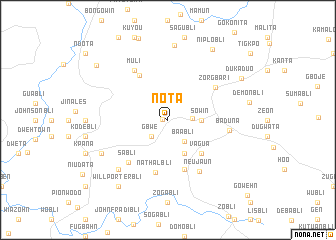 map of Nota