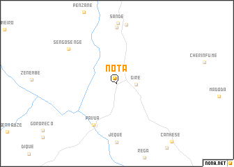map of Nota