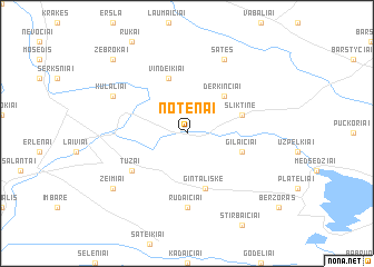 map of Notėnai