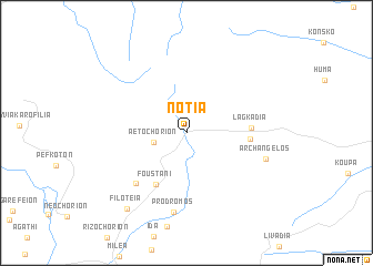 map of Nótia