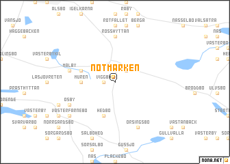 map of Nötmarken