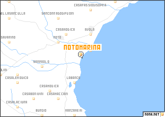 map of Noto Marina