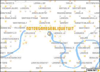 map of Notre-Dame-de-Bliquetuit