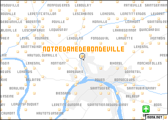 map of Notre-Dame-de-Bondeville