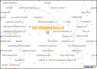 map of Notre-Dame-dʼElle