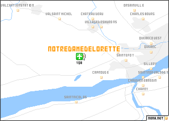 map of Notre-Dame-de-Lorette