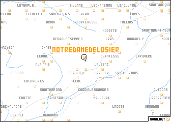 map of Notre Dame-de-lʼOsier