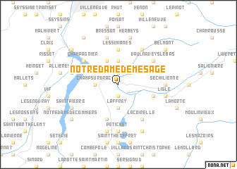 map of Notre-Dame-de-Mésage