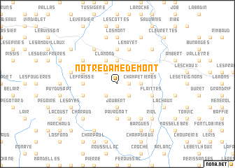 map of Notre-Dame-de-Mont