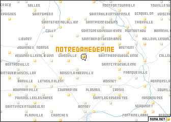 map of Notre-Dame-dʼÉpine