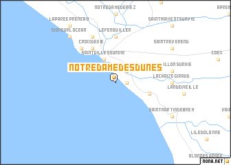 map of Notre-Dame-des-Dunes