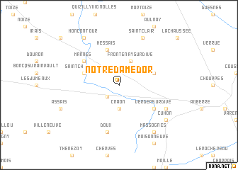 map of Notre-Dame-dʼOr