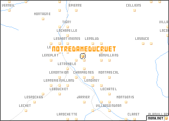 map of Notre-Dame-du-Cruet