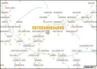 map of Notre-Dame-du-Pré