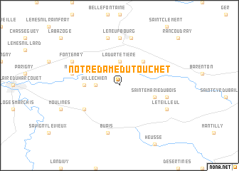 map of Notre-Dame-du-Touchet