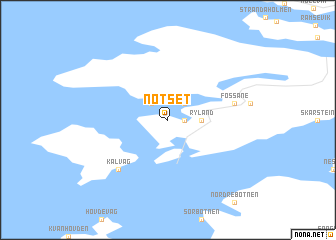 map of Nøtset