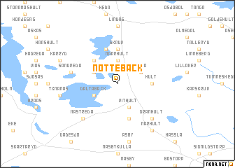 map of Nottebäck