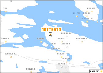 map of Nöttesta