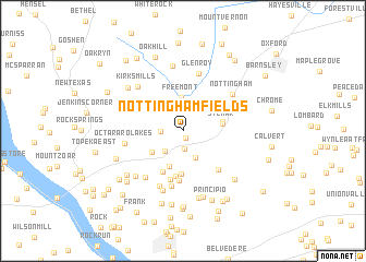 map of Nottingham Fields