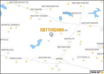 map of Nottingham