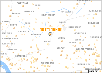 map of Nottingham