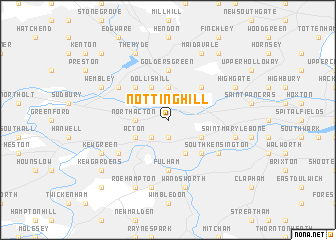 map of Notting Hill