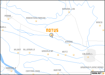 map of Notus