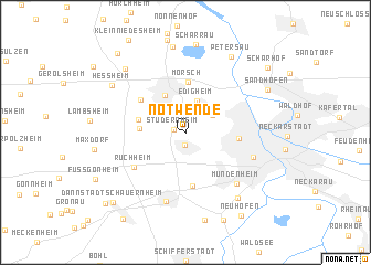 map of Notwende