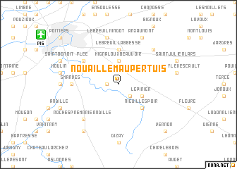 map of Nouaillé-Maupertuis