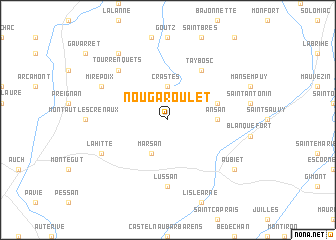 map of Nougaroulet