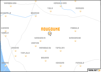 map of Nougoumé