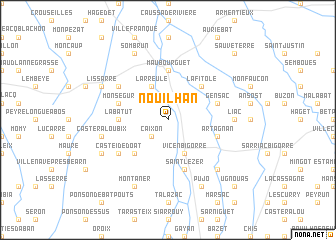 map of Nouilhan