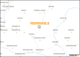 map of Noumourolo