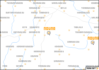 map of Nouna