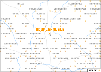 map of Nouplé Kalélé