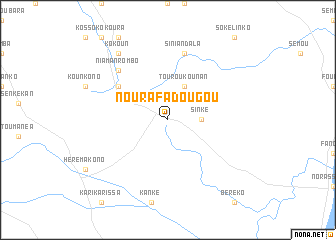 map of Nourafadougou