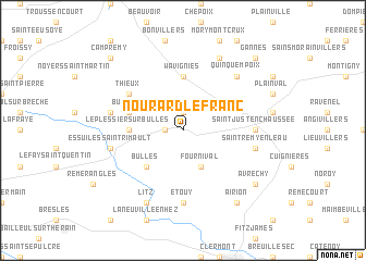 map of Nourard-le-Franc