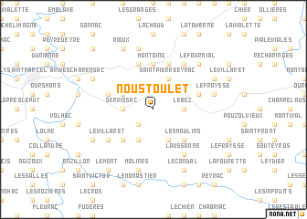 map of Noustoulet