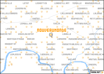 map of Nouveau Monde