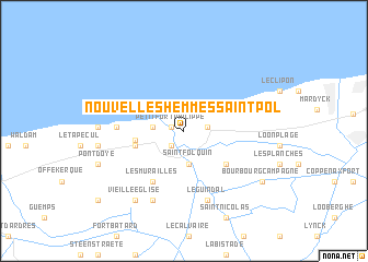 map of Nouvelles Hemmes-Saint-Pol