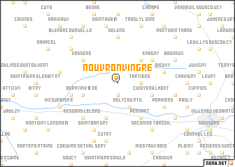 map of Nouvron-Vingré