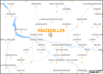 map of Nouzerolles