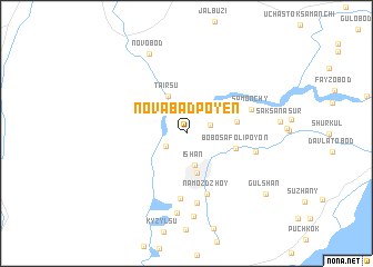 map of Novabad-Poyën