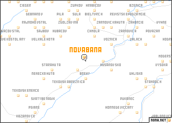 map of Nová Baňa