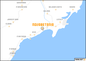 map of Nova Betânia