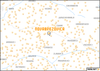 map of Nova Brezovica